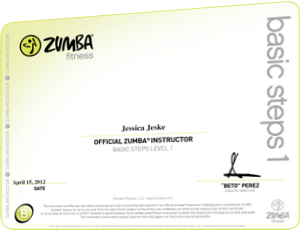 Zumba Zertifikat